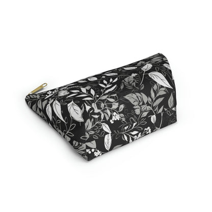 Black & White Floral - Accessory Bag