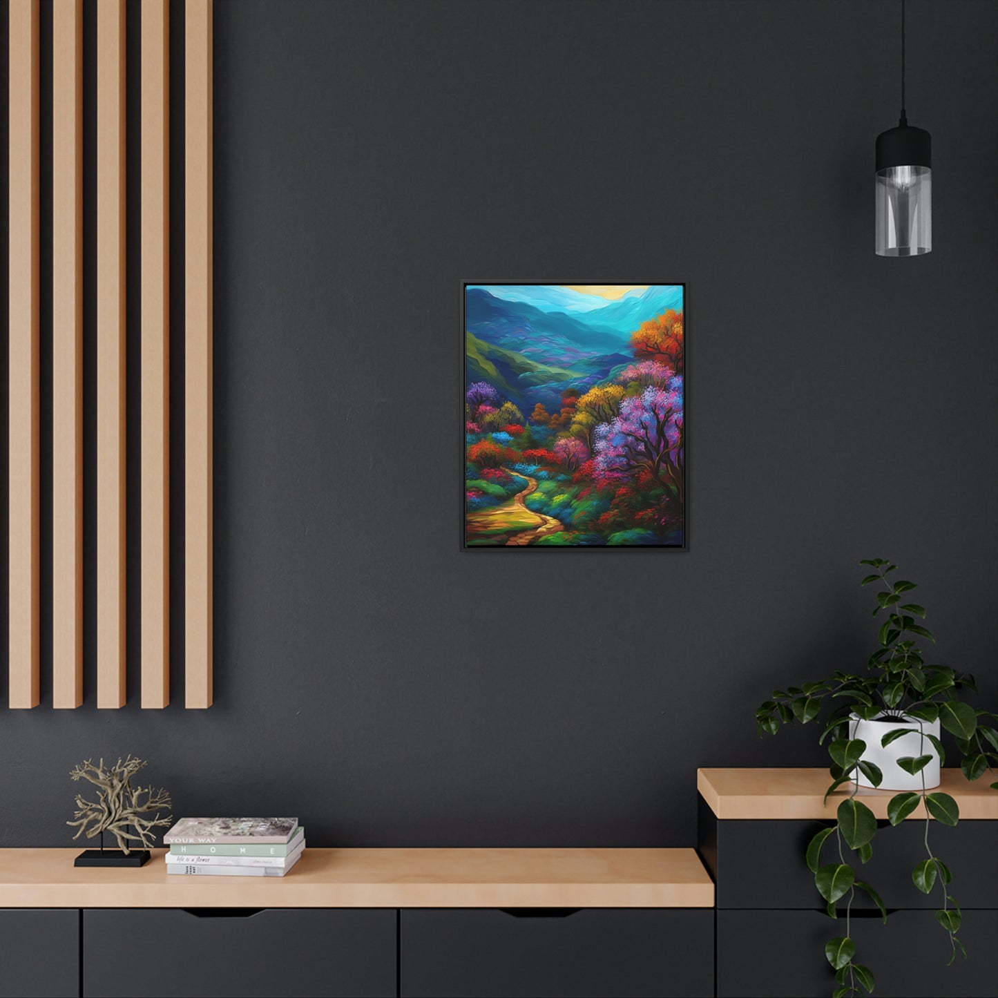 Mountain Path - Gallery Framed Canvas Wall Art