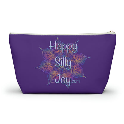 Purple Mandala, Happy Silly Joy - Accessory Bag