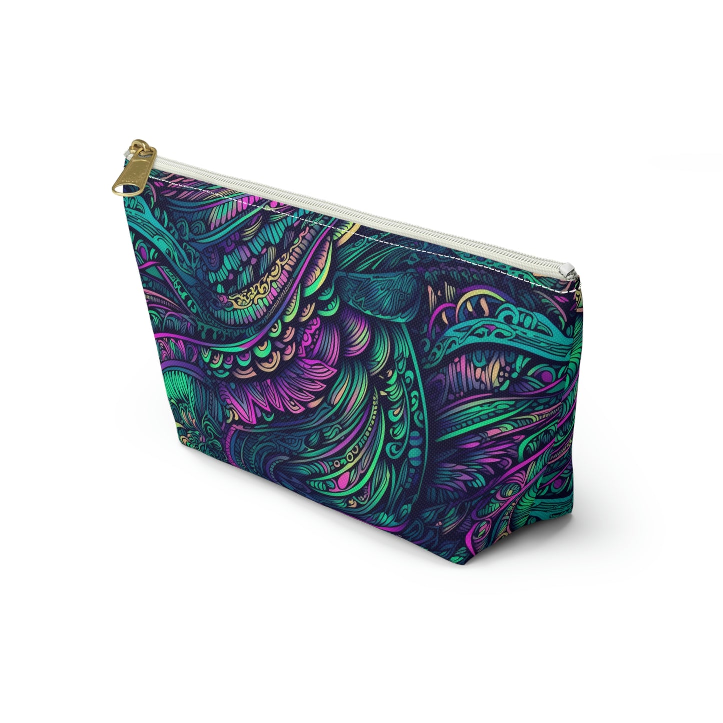 Peacock Swirl - Accessory Bag