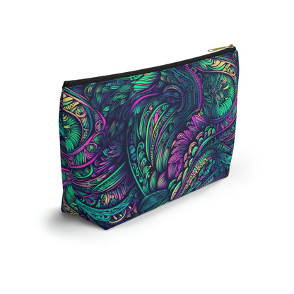 Peacock Swirl - Accessory Bag