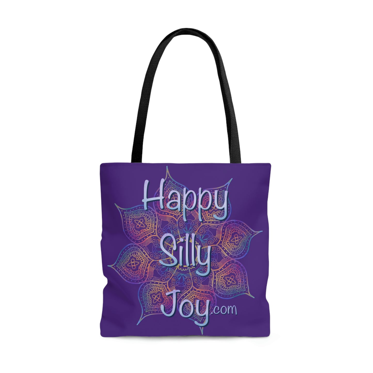 Purple Mandala, Happy Silly Joy - Tote Bag