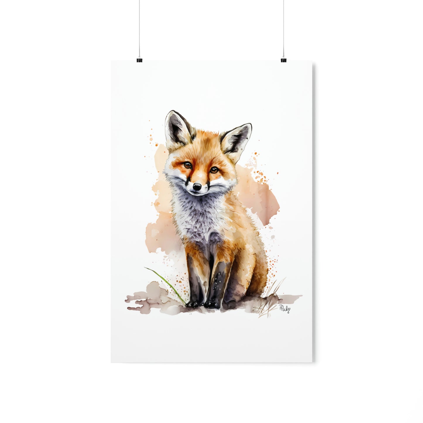 Watercolor Fox - Poster