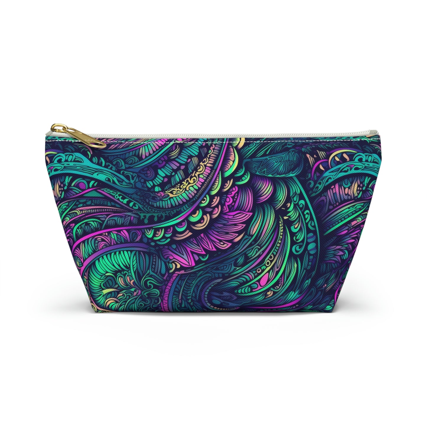 Peacock Swirl - Accessory Bag