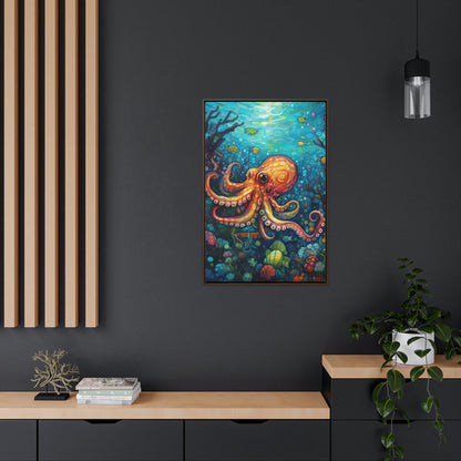 Octopus - Gallery Framed Canvas Wall Art