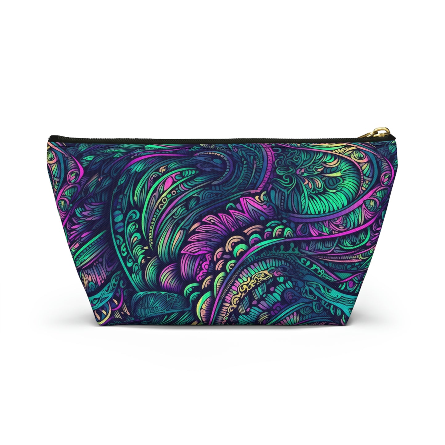 Peacock Swirl - Accessory Bag