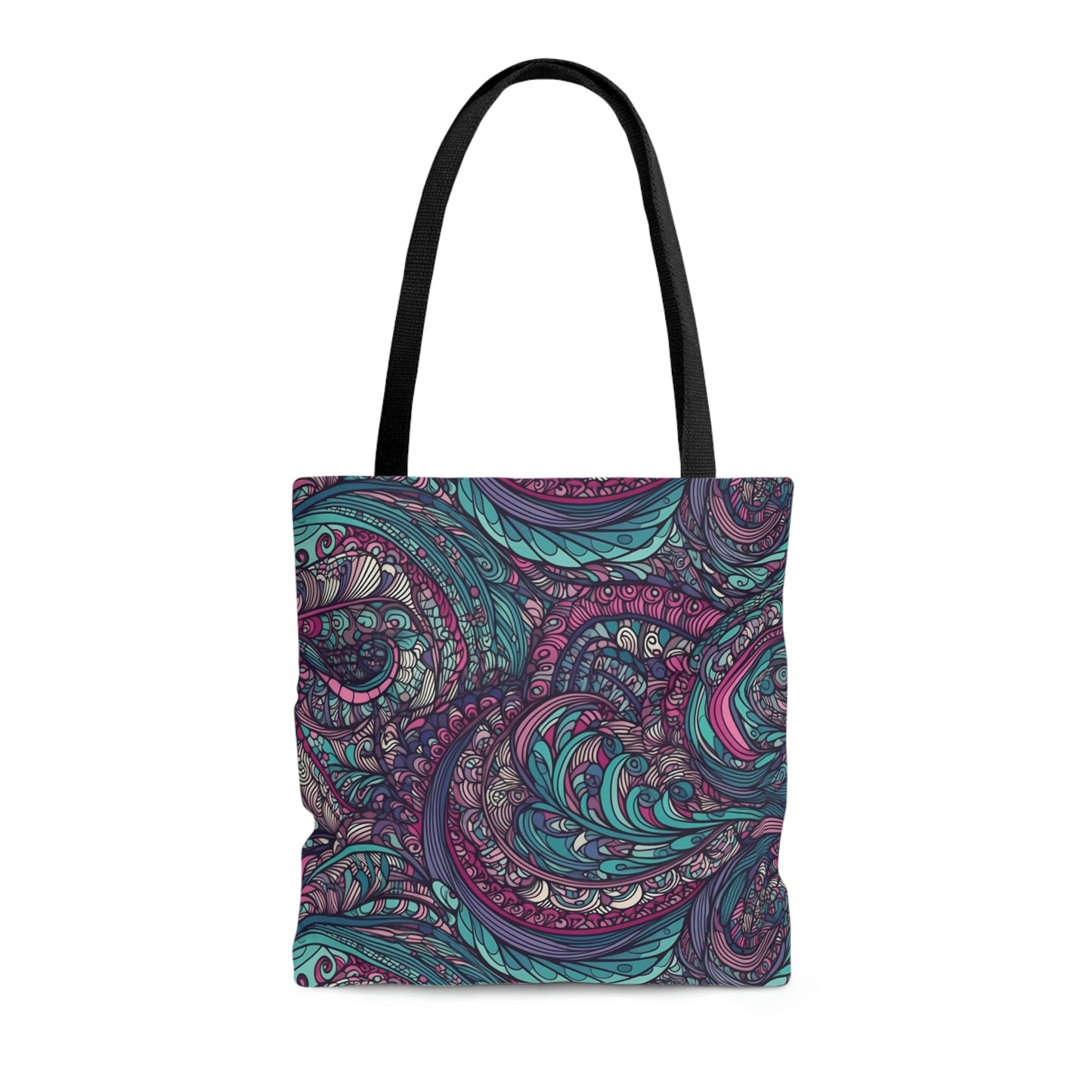 Pink & Teal Swirl - Tote Bag