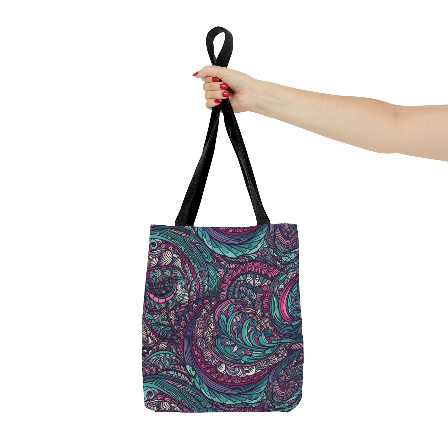 Pink & Teal Swirl - Tote Bag