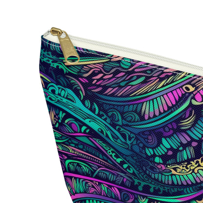 Peacock Swirl - Accessory Bag