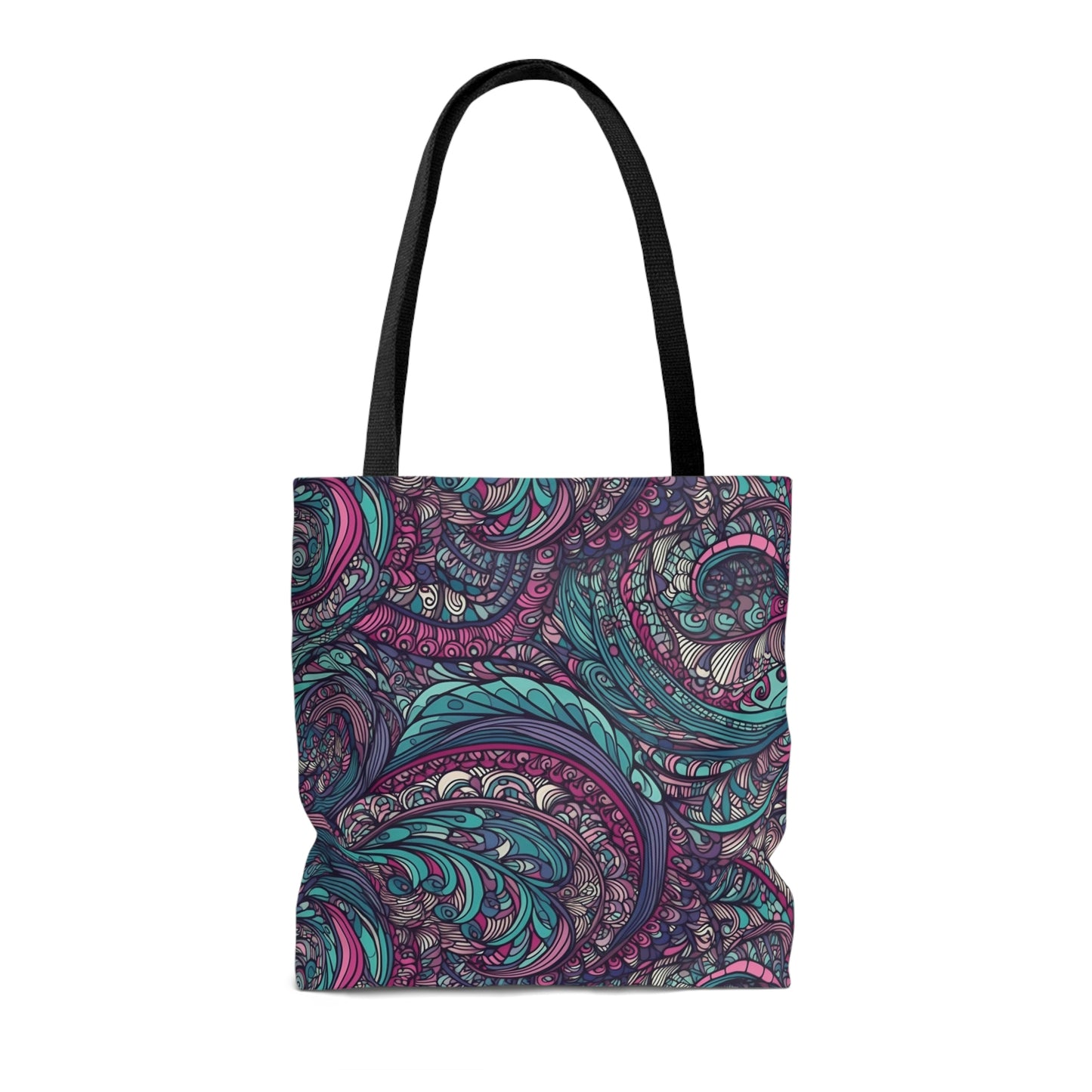 Pink & Teal Swirl - Tote Bag