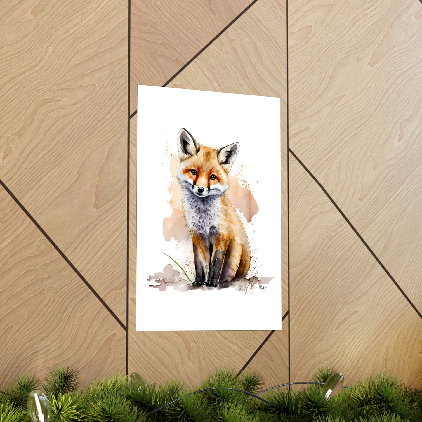 Watercolor Fox - Poster