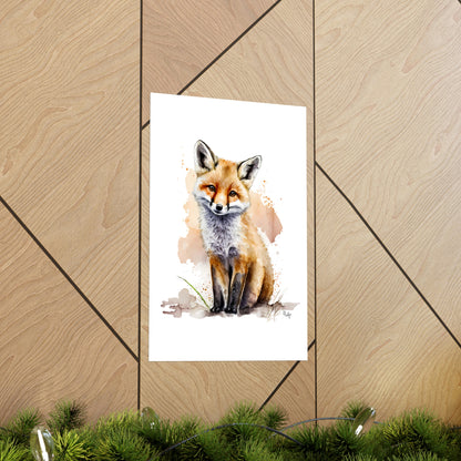 Watercolor Fox - Poster