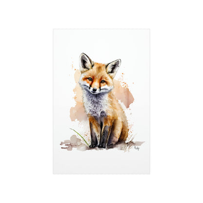 Watercolor Fox - Poster