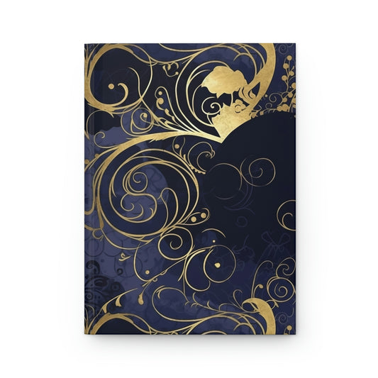 Gold Swirls - Hardcover Journal