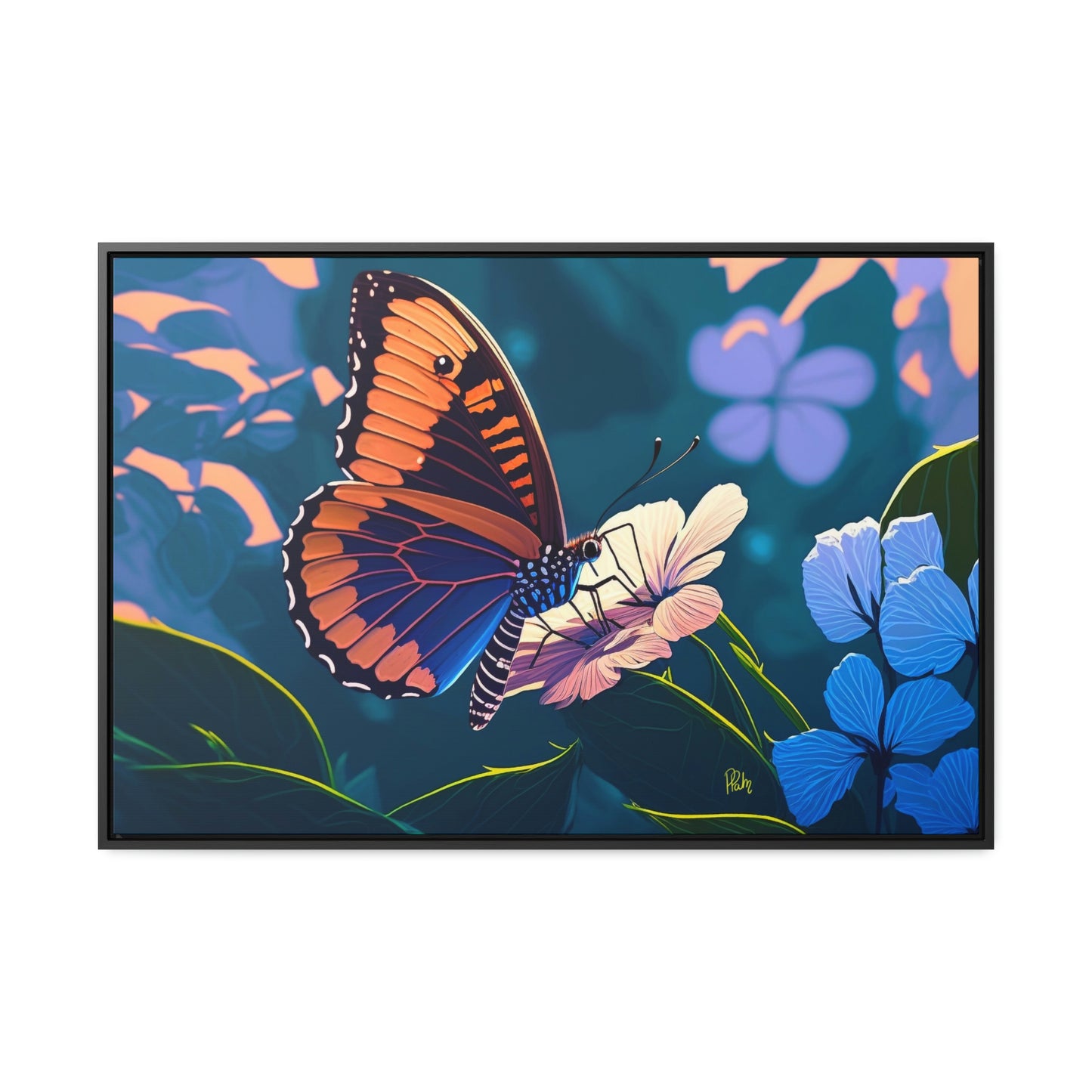 Butterfly - Gallery Framed Canvas Wall Art