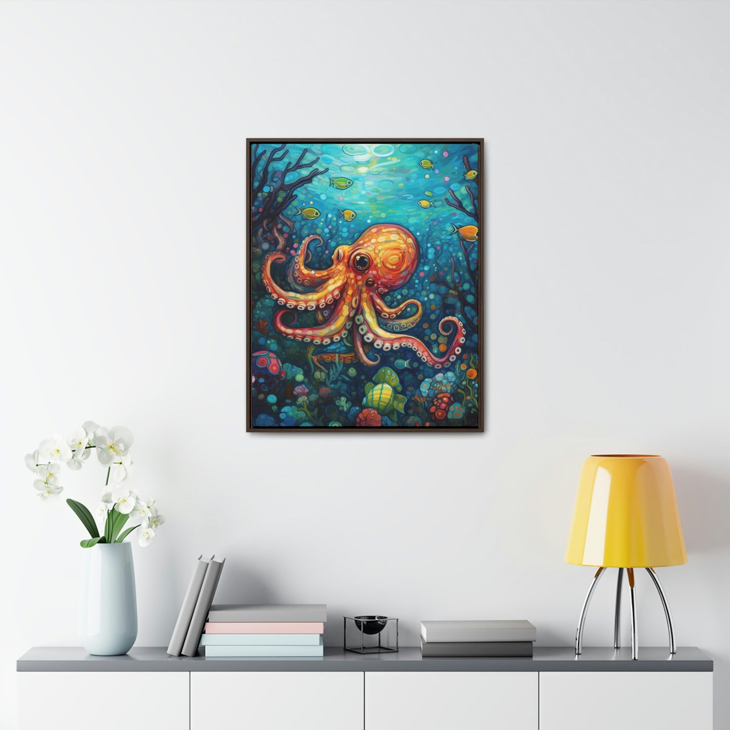 Octopus - Gallery Framed Canvas Wall Art