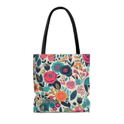 Spring Flowers White - Tote Bag