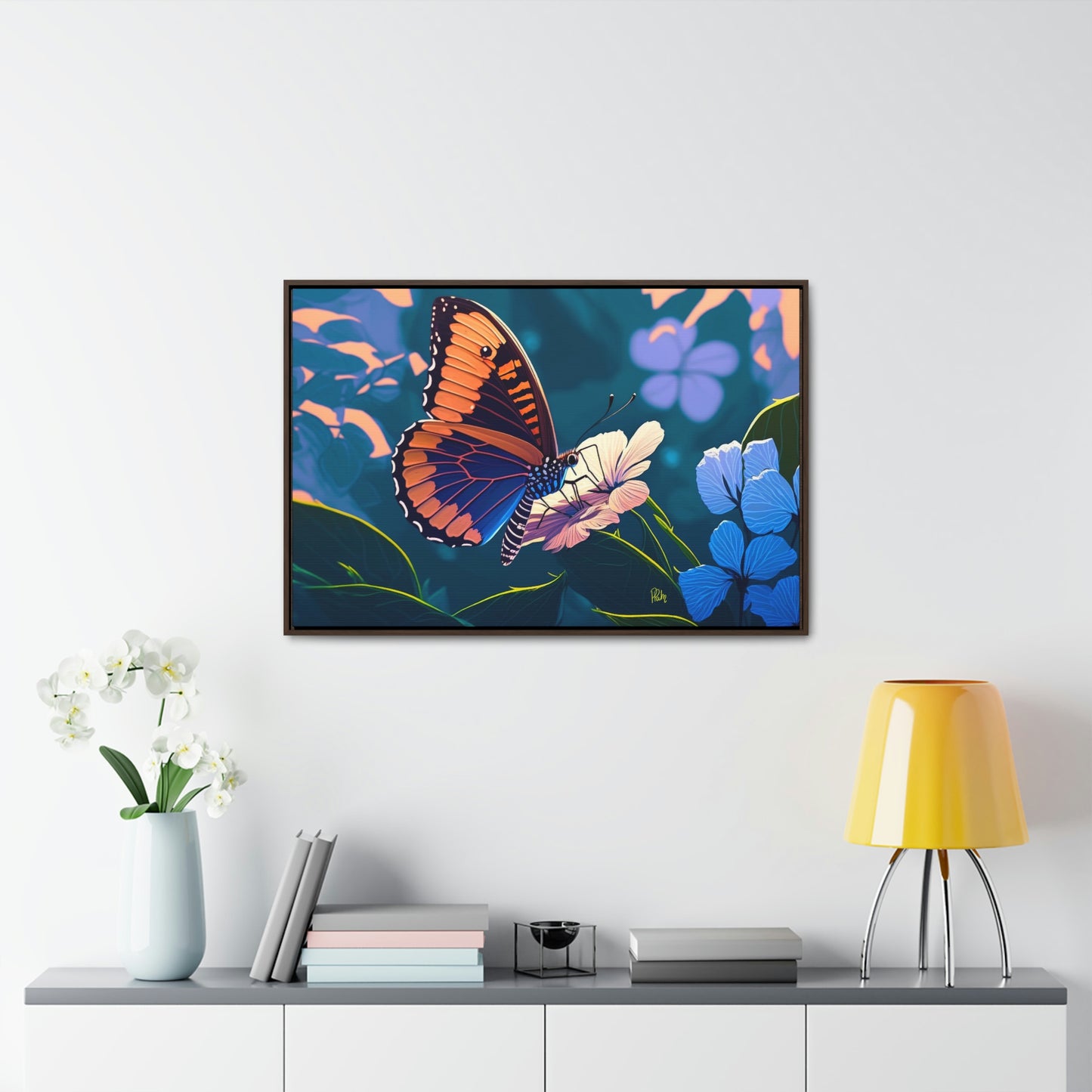 Butterfly - Gallery Framed Canvas Wall Art