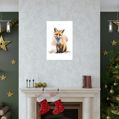 Watercolor Fox - Poster