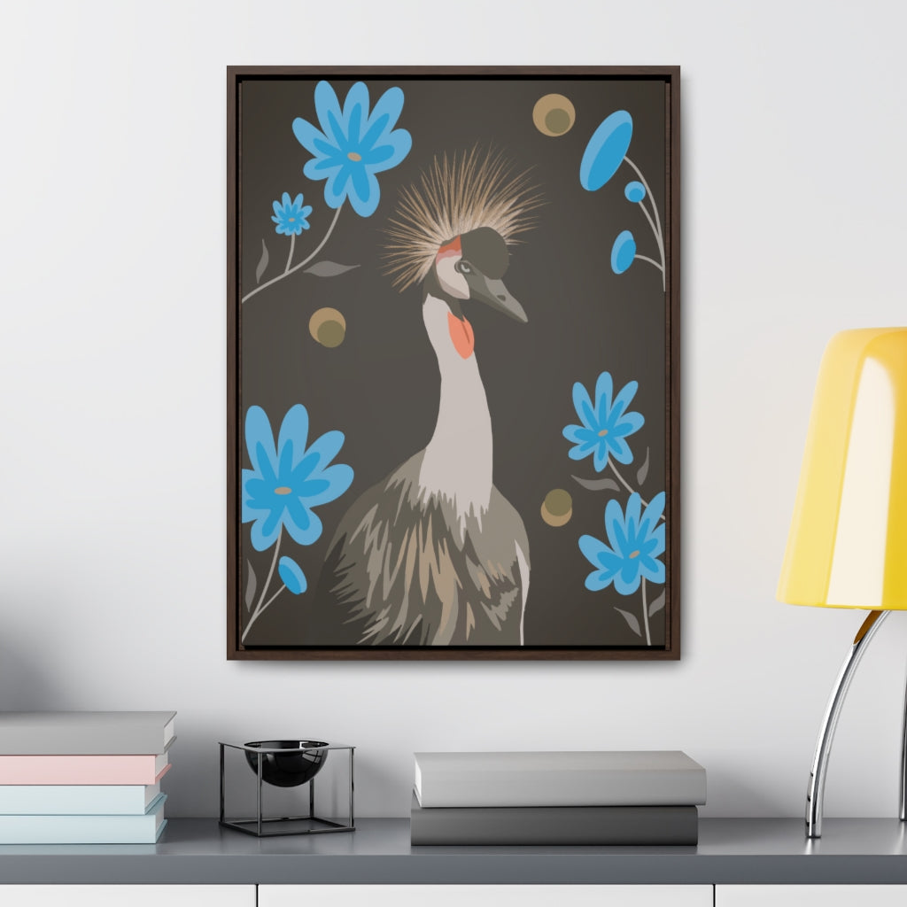 Crowned Crane Wall Art Home Decor in a room