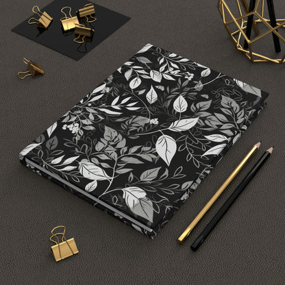Black and White Floral - Hardcover Journal – Happy Silly Joy