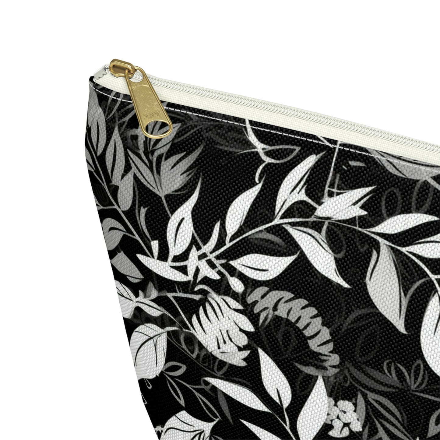 Black & White Floral - Accessory Bag