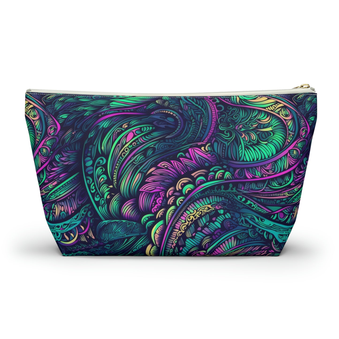 Peacock Swirl - Accessory Bag