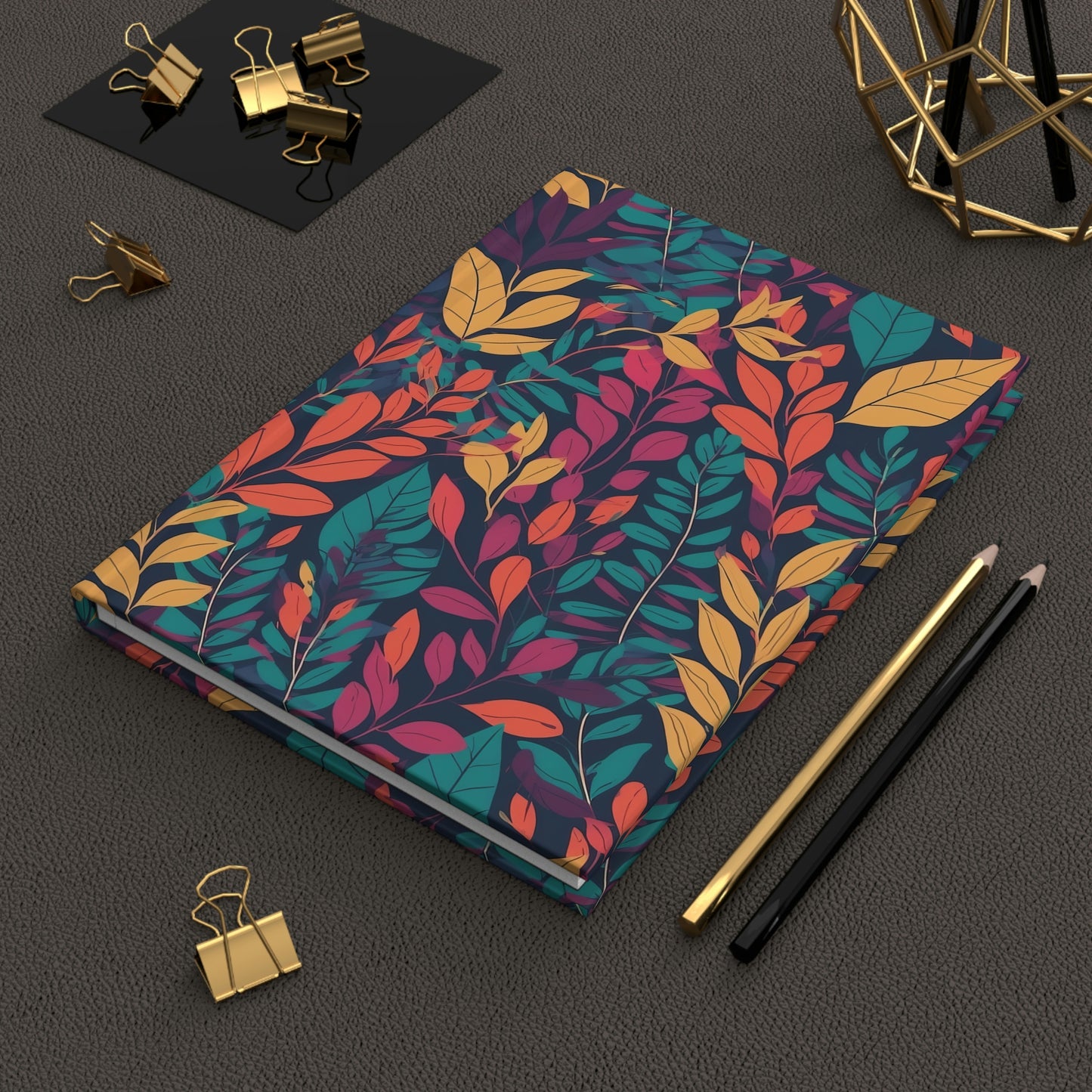 Retro Floral - Hardcover Journal