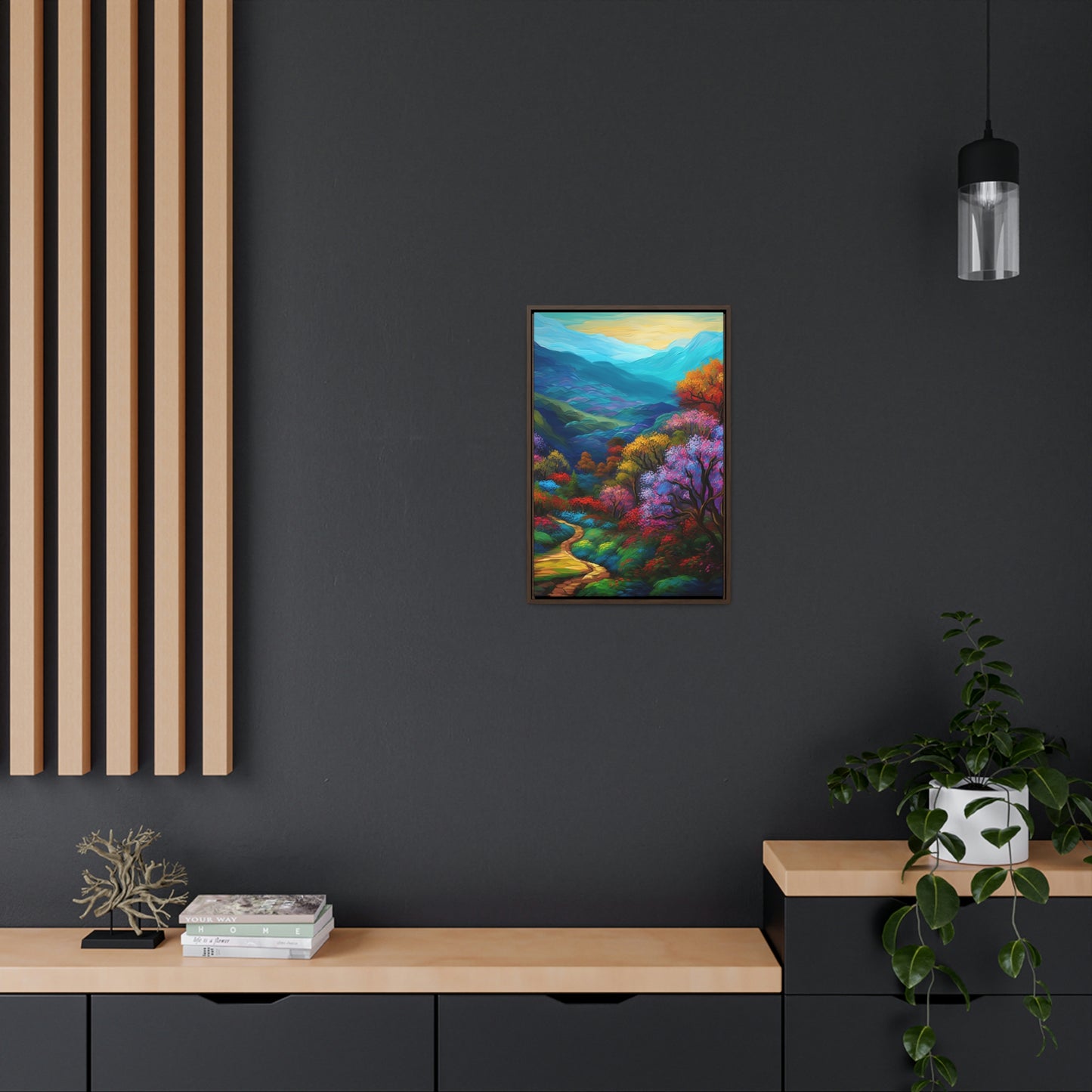 Mountain Path - Gallery Framed Canvas Wall Art