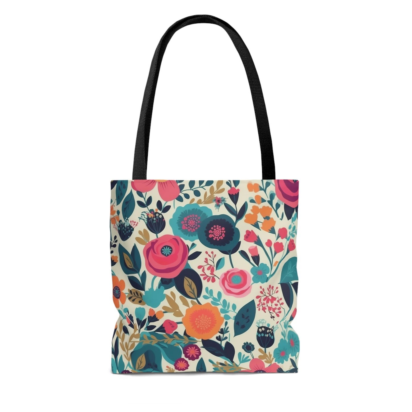 Spring Flowers White - Tote Bag