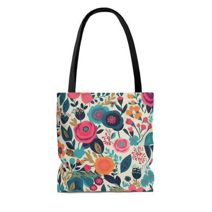 Spring Flowers White - Tote Bag