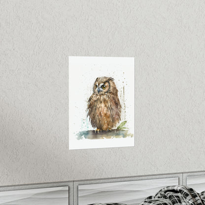 Watercolor Owl - Poster