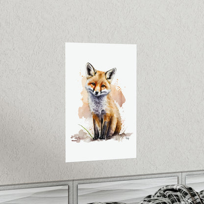 Watercolor Fox - Poster