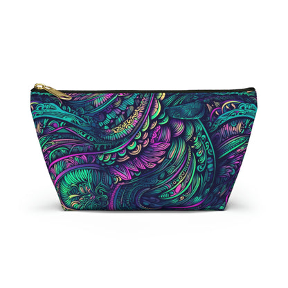 Peacock Swirl - Accessory Bag