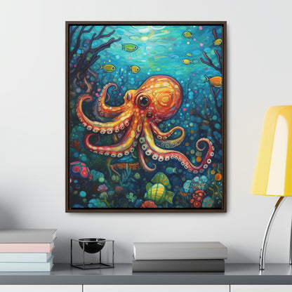 Octopus - Gallery Framed Canvas Wall Art