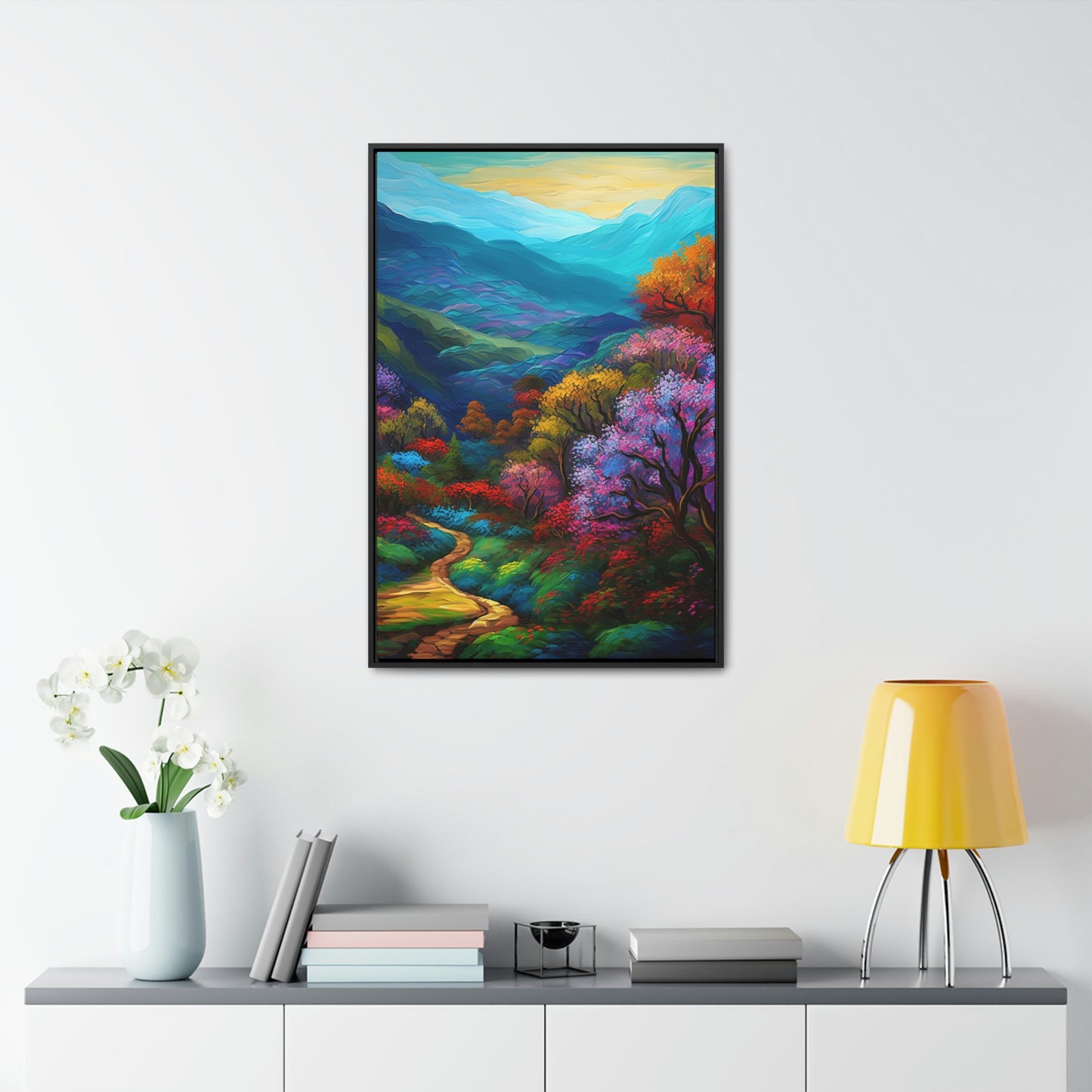 Mountain Path - Gallery Framed Canvas Wall Art