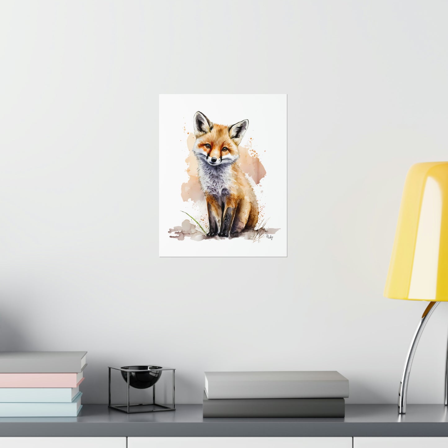 Watercolor Fox - Poster