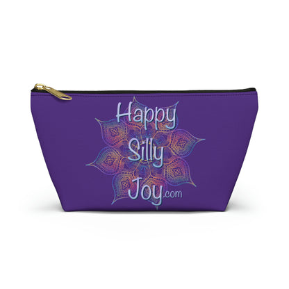 Purple Mandala, Happy Silly Joy - Accessory Bag