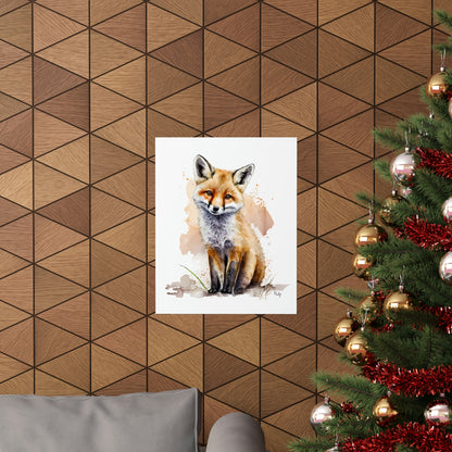 Watercolor Fox - Poster