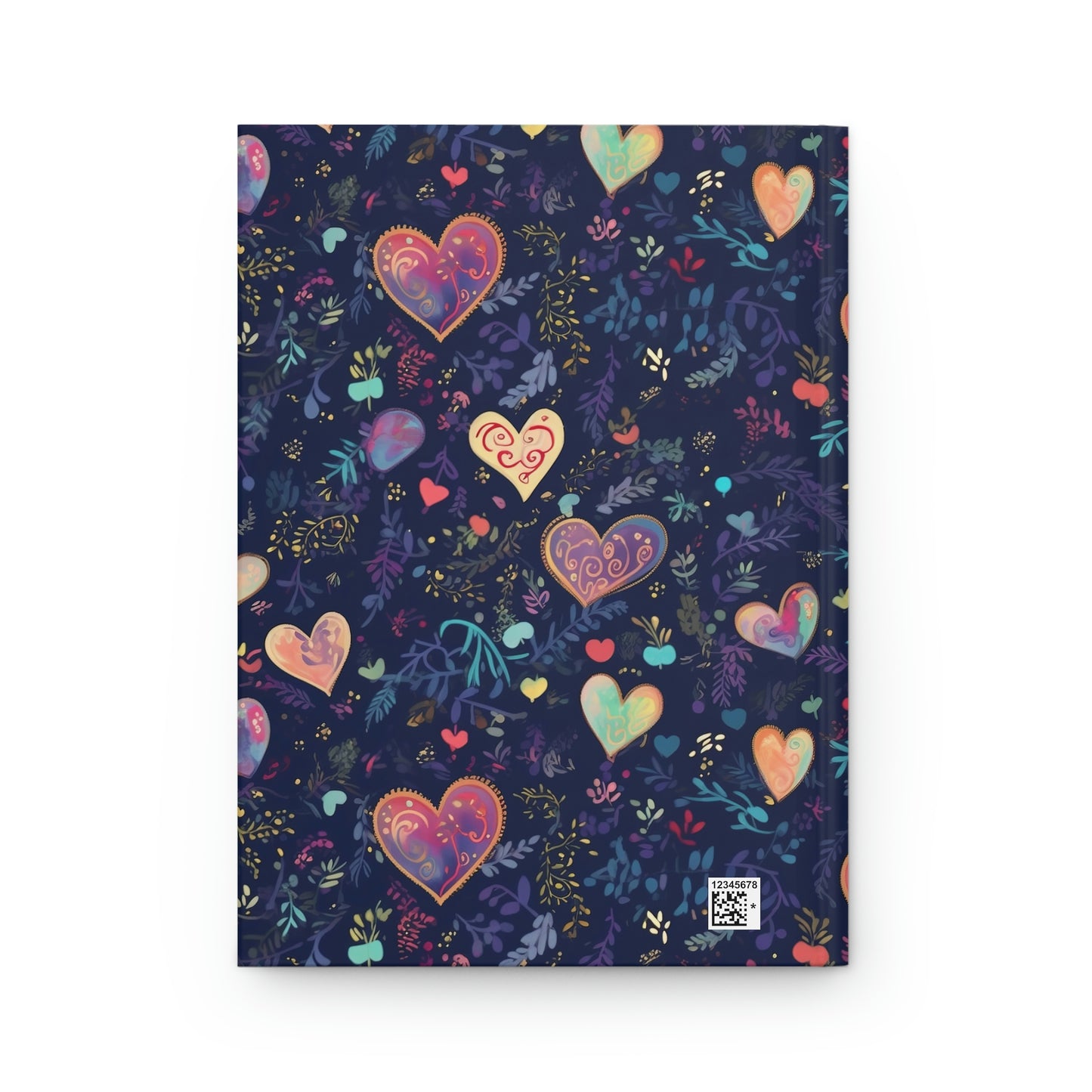 Blue Hearts - Hardcover Journal