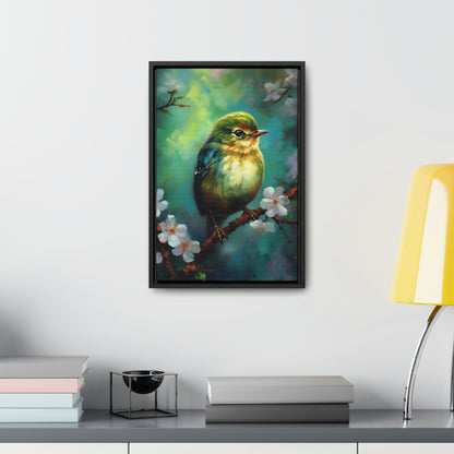 Brown-Headed Nuthatch - Gallery Framed Canvas Wall Art