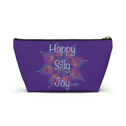 Purple Mandala, Happy Silly Joy - Accessory Bag