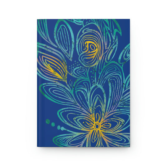 Flower Doodle Hardcover Journal Matte