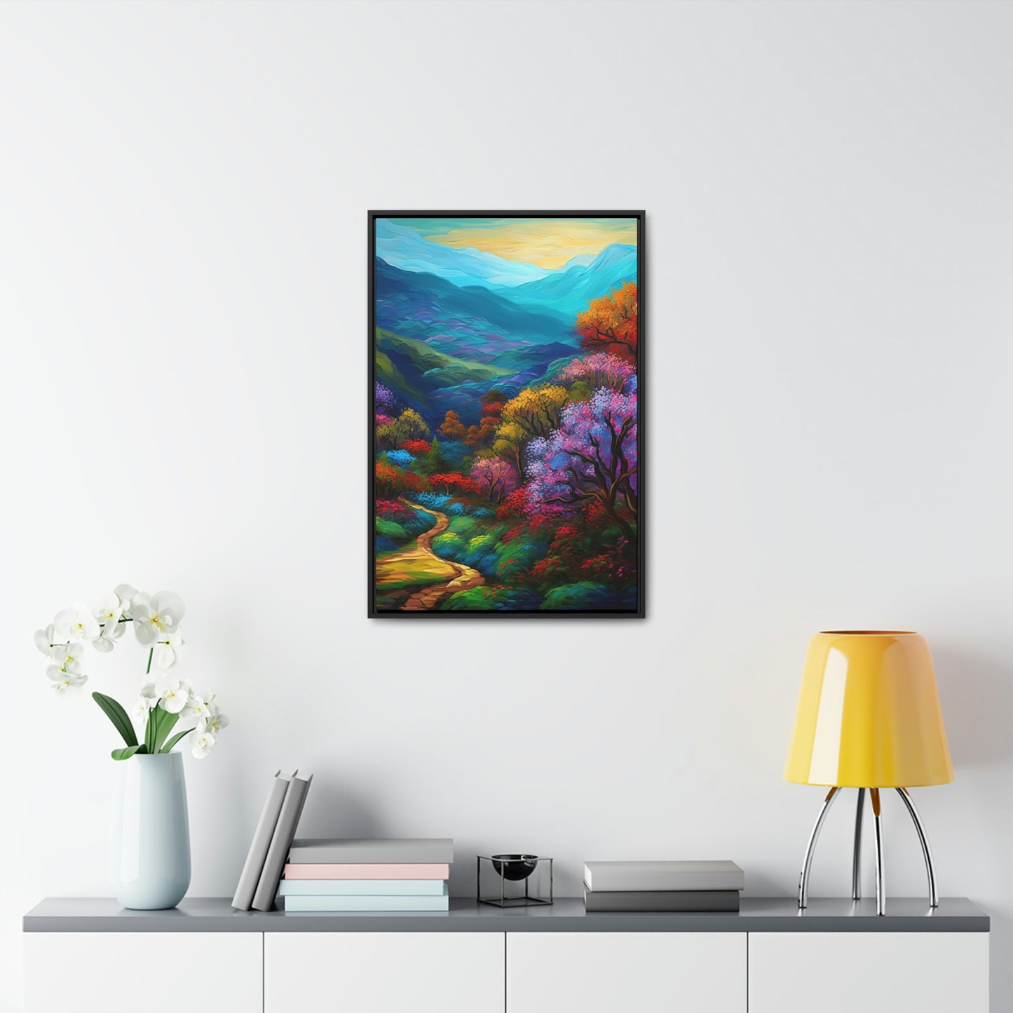 Mountain Path - Gallery Framed Canvas Wall Art