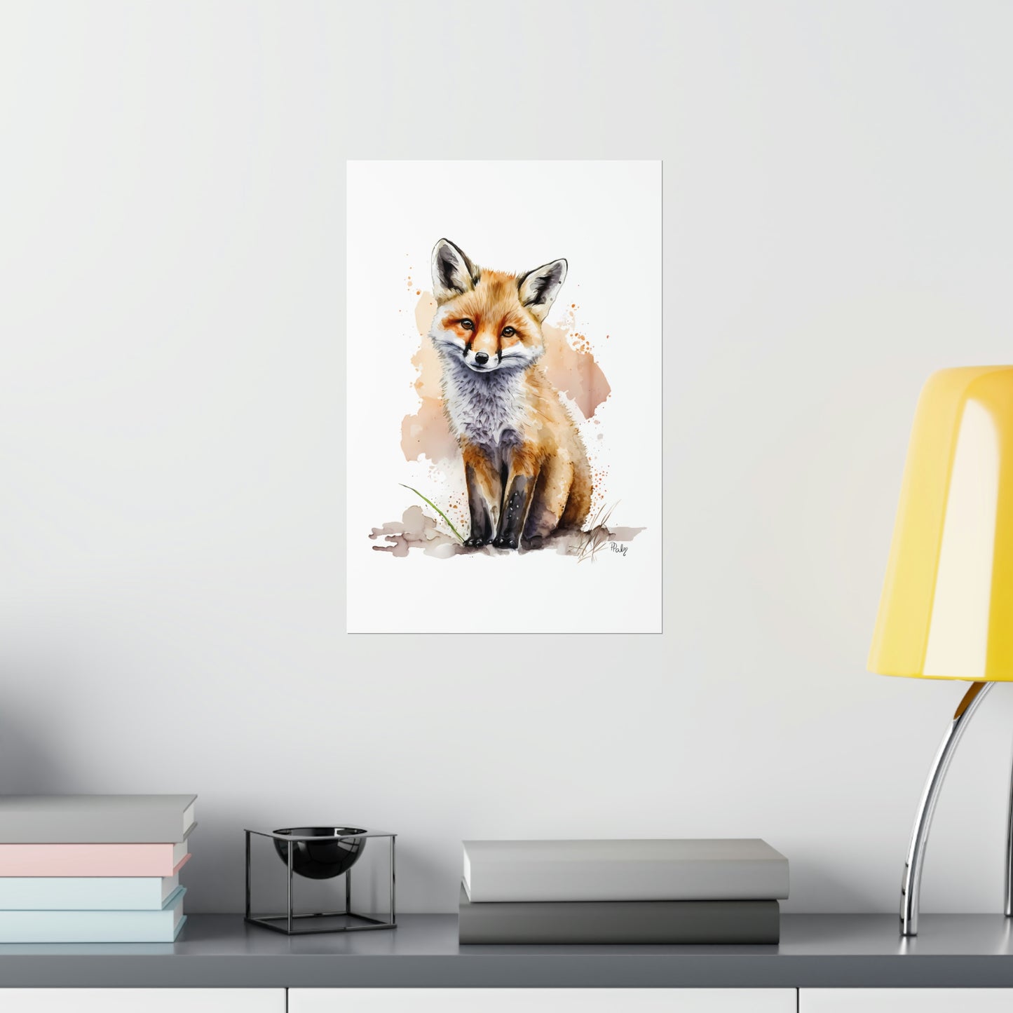 Watercolor Fox - Poster