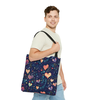 Blue Hearts - Tote Bag