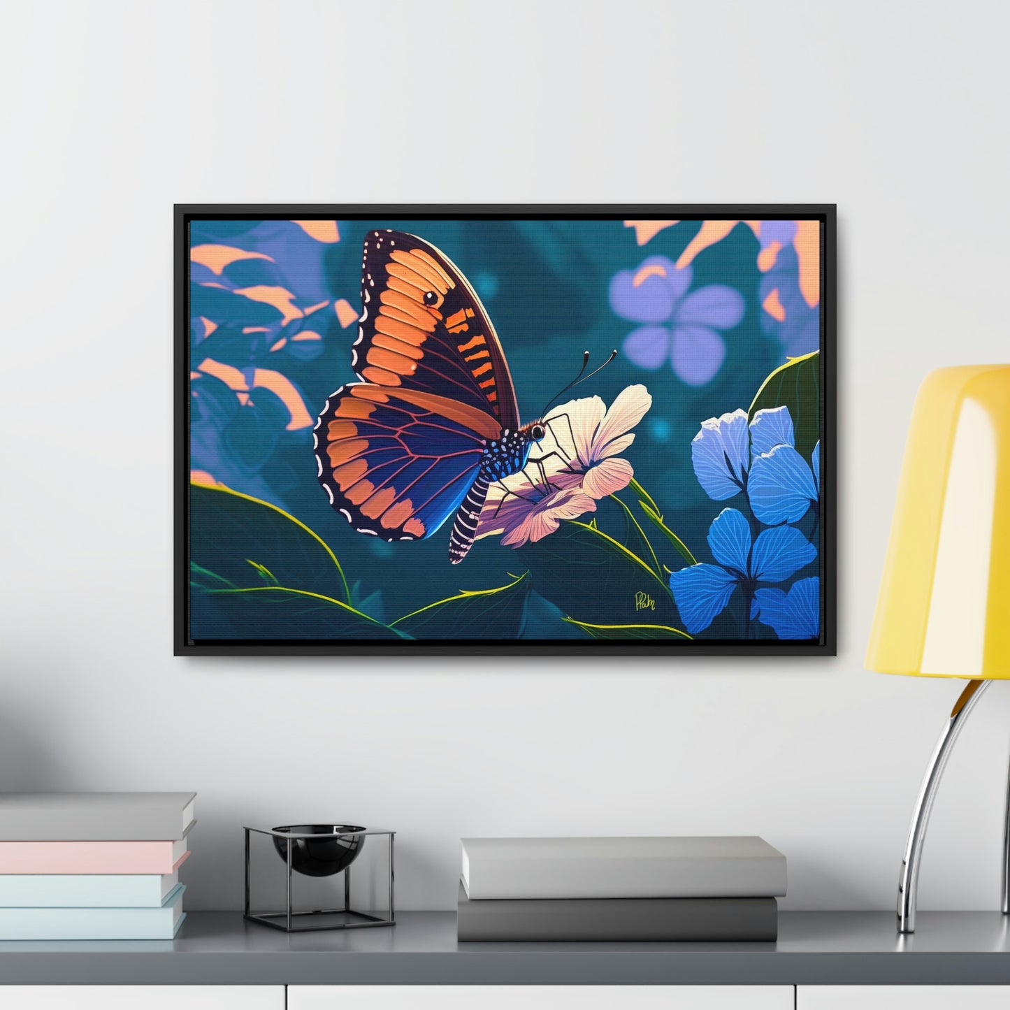 Butterfly - Gallery Framed Canvas Wall Art