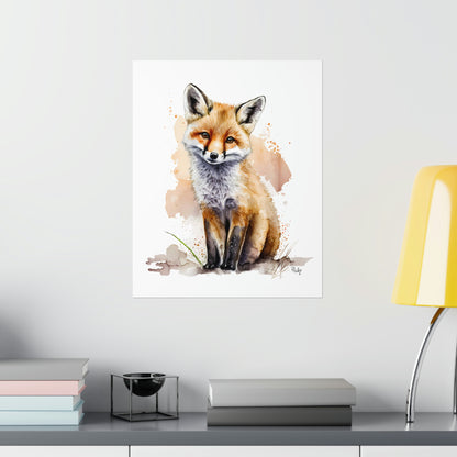 Watercolor Fox - Poster