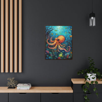 Octopus - Gallery Framed Canvas Wall Art