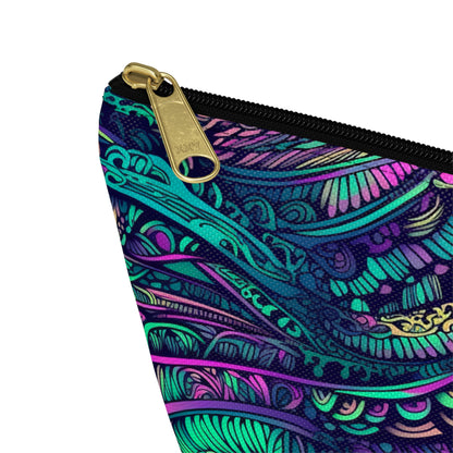 Peacock Swirl - Accessory Bag